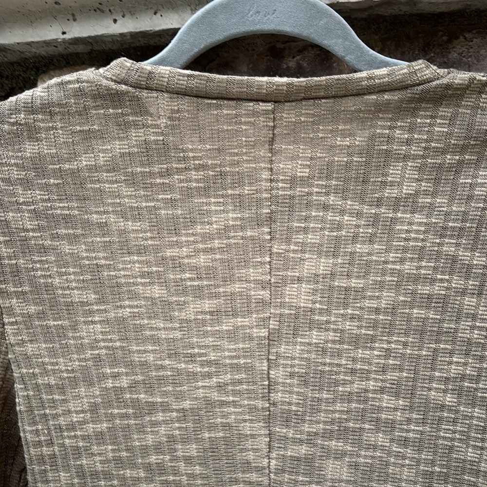 Intimately Free People Long Sleeve Top Olive Green Small Ribbed Casual - Picture 5 of 6